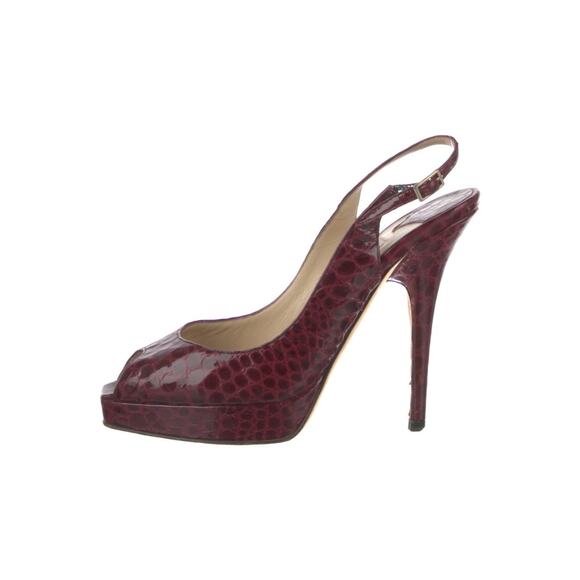 ❤️Jimmy Choo Burgundy Slingback Heels❤️ - Picture 1 of 5
